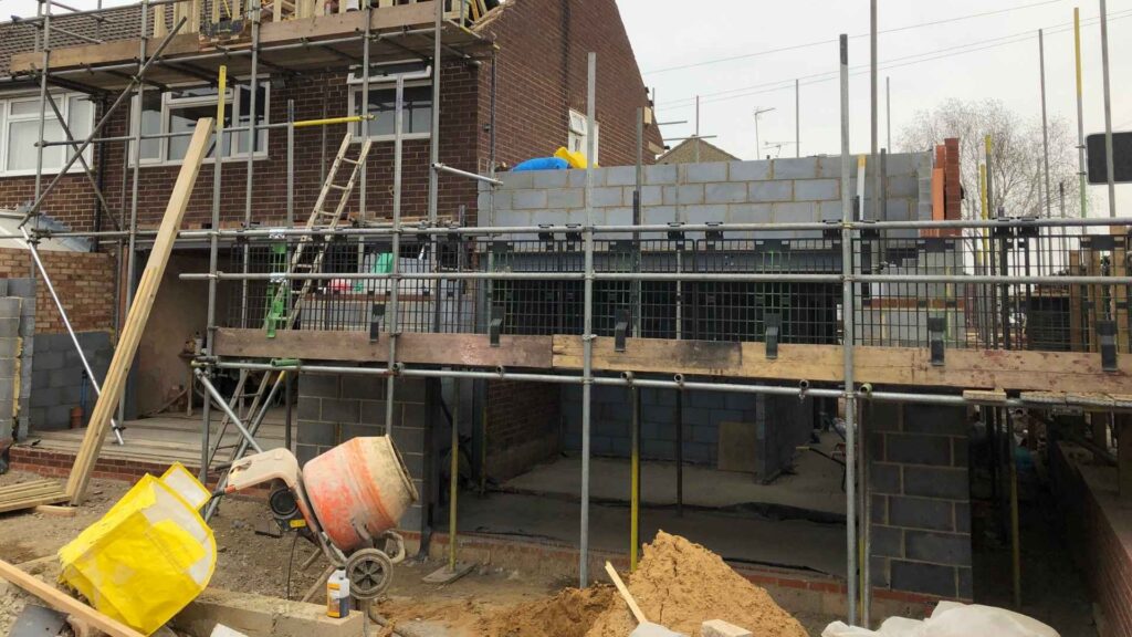 Single Storey Extensions Birmingham - Building in Progress - Birmingham Home Improvements.jpg